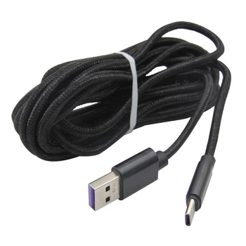 Кабель USB Type-C Honson для зарядки джойстика PS5 Dualsense черный (3 м)