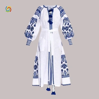 Сукня Українська вишиванка 444289108 колір білий розмір M/L