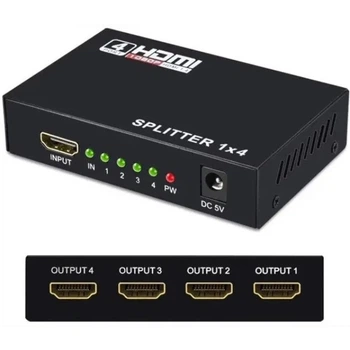 Активный HDMI сплиттер 1 на 4 порта v1.4 1080Р/4K DC 5V/2A 16114