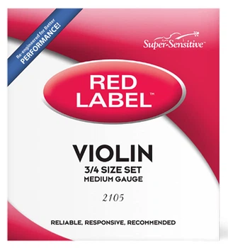 Струны для скрипки D’addario Super Sensitive 2105 Red Label Violin String Set - 3/4 Size