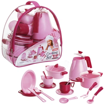 Набор посуды «Cooking Set» 39 предметов, розовый 1764