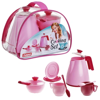 Набор посуды «Cooking Set» 15 предметов, розовый 71733