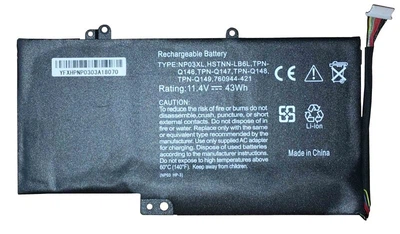 Аккумуляторная батарея для ноутбука HP NP03XL 11.4V Black 3750mAhr 43Wh