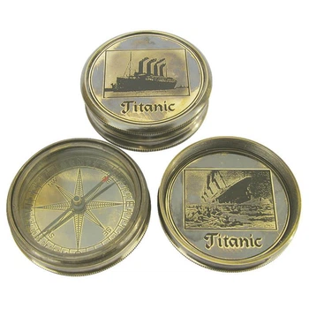 Компас старинный с гравировкой Германия 6 см. 550449