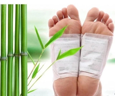 Пластир для ніг детокс Kiyome Kinoki для виведення токсинів та очищення організму 10 шт/упаковка Білий KA 1019