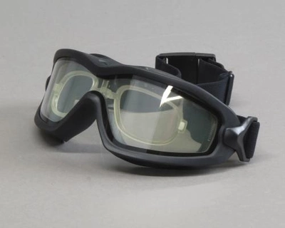Тактические очки с уплотнителем и диоптрической вставкой Pyramex модель V2G-PLUS тёмные