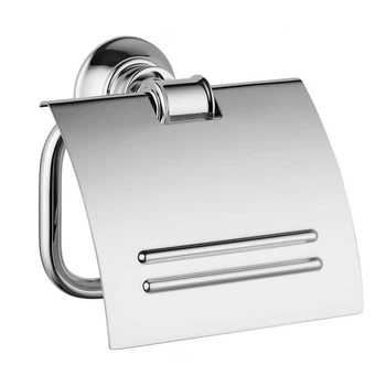 Держатель для туалетной бумаги с крышкой HANSGROHE AXOR Montreux округлый металл хром 42036000