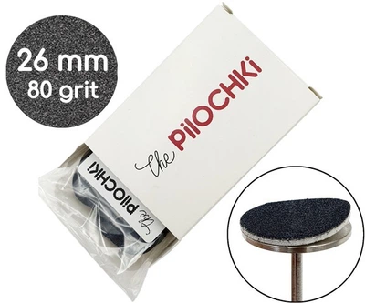 Сменные файлы для подо-диска ThePilochki 26 мм 80 грит с мягкой прослойкой Черные 50 шт (00088)