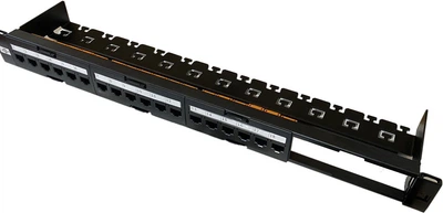 Патч-панель Atcom 24xRJ-45 19" 1U 24 порта CAT6 UTP в сборе (P6148)