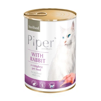 Влажный корм для кошек Dolina Noteci Piper cat стерилизованные с кроликом 400г (42133)
