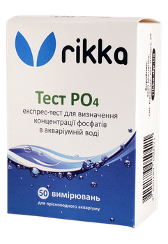 Тест для акваріумної води PO4 (фосфати) Rikka 50 вимірювань