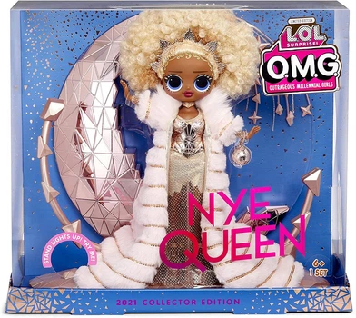 Игровой набор с куклой L.O.L. Surprise! серия O.M.G. Holiday NYE Queen Праздничная леди (576518)