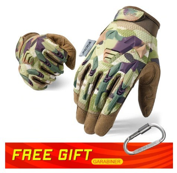 Тактические армейские перчатки с пальцами камуфляж JIUSUYI B35