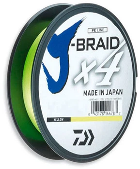 Шнур Daiwa J-Braid X4E 0.17 мм — 135 м Yellow (12740-017)