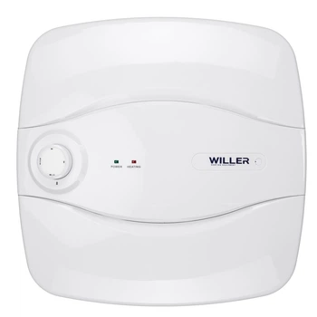 Водонагреватель WILLER Optima Mini, 2,0 кВт, "мокрый" ТЭН, 25 л, вертикальный, квадратный, под мойкой, белый (PU25R)
