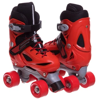 Роликовые коньки раздвижные Zelart Bamwei 905 размер 27-30 Red-Black