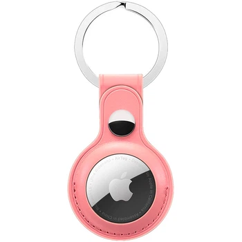 Чехол для Apple AirTag - Leather Key Ring (Pink Sand) HC [64992]