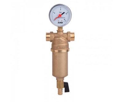 Фильтр ICMA 750 3/4"х1/2" самопромывной с манометром