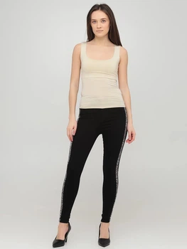 Джинсы демисезонные зауженные BEBE PLUS 23312 S (52393S) Черный