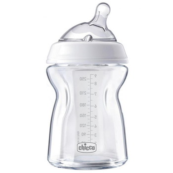 Пляшечка для годування Chicco Natural Feeling 250 мл із силіконовою соскою від 2 міс. (80723.00.50)