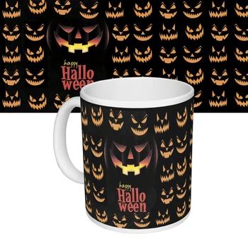 Чашка з принтом 63603 Happy Halloween посмішки Джека 3637120