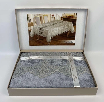 Скатерть Велюр Maison Royale 160x220 Violetta Grey