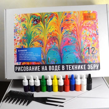Набір Ебру EBRUA Творчість 12 кольорів (6мл)