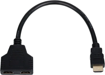 Переходник Atcom Y-Спліттер HDMI (male) - 2 HDMI (female) 10 см (10901)