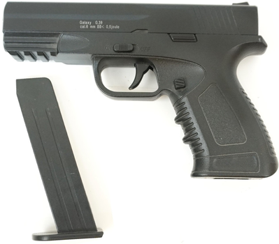 Страйкбольний спрінговий пістолет Galaxy Glock 17 на кульках BB 6 мм металевий