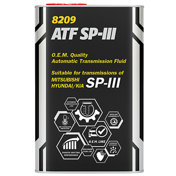 Трансмиссионное масло Mannol 8209 ATF SP-III OEM Hyundai, Kia, Mitsubishi 1л