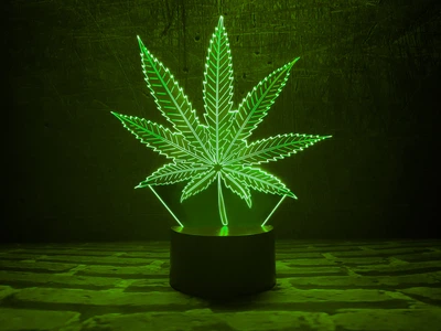 Сменная пластина для 3D светильников "Листок" 3DTOYSLAMP (НЕ НОЧНИК)