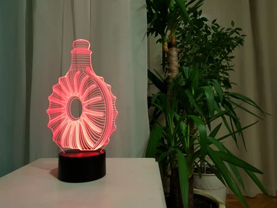 Сменная пластина для 3D светильников "Коньяк" 3DTOYSLAMP (НЕ НОЧНИК)