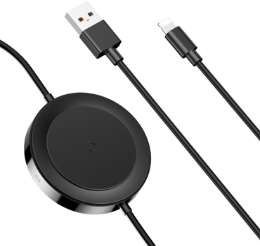 Беспроводное зарядное устройство Baseus iP Cable Wireless Charger, Black (WXCA-01)