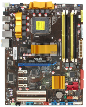 Материнская плата Socket 775 ASUS P5Q TURBO ( s775, DDR2, INTEL P45, PCI-Ex16 ) Б/У