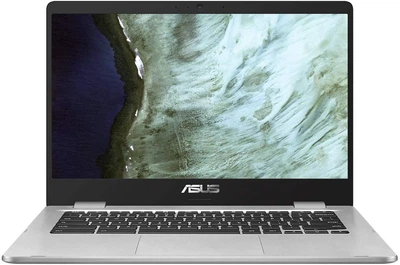 Ноутбук 14" Asus Chromebook C423N Intel Celeron N3350 RAM 4GB SD 128GB + eMMC 32GB 10час батарея Chrome OS Алюминий