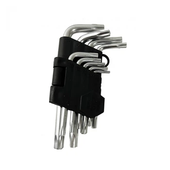 Набір ключів TORX, HorsAY Hard Cr-V, 9 шт. (Т10-Т50)(0127-001)