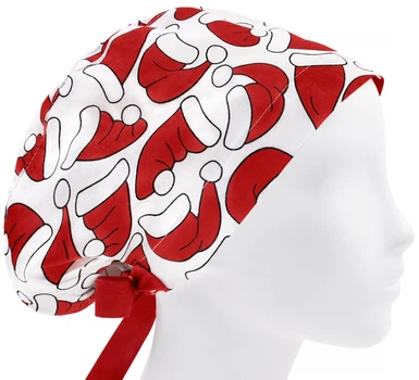 Медицинская шапочка женская HeadwearUniverse универсальная принт шапка Санты