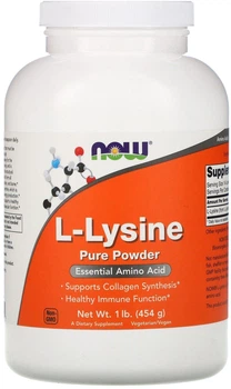 Lizyna Now Foods L-Lysine proszek 454 g (733739002402)