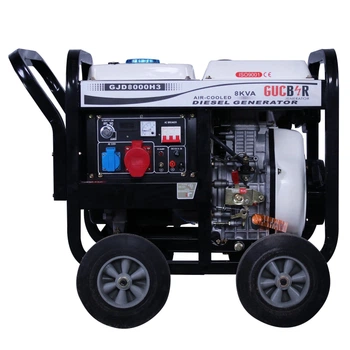 Генератор дизельный Gucbir GJD8000H-3 8,1 кВА, 3 фазы, электростартер, Турция