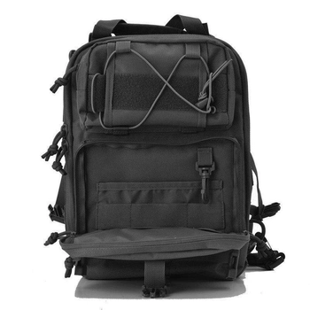 Сумка-рюкзак тактическая военная MHZ A92 800D, черная