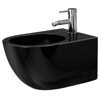 Подвесное биде Rea Carlo Mini black REA-C6380
