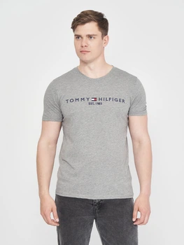 Футболка бавовняна довга чоловіча Tommy Hilfiger 10887.2 S Сіра