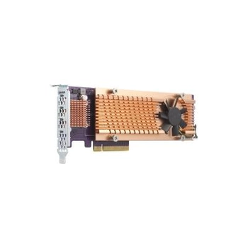 Плата расширения 4x SSD PCIe NVMe M.2 2280 PCIe Gen3 x8 QNap (QM2-4P-384)