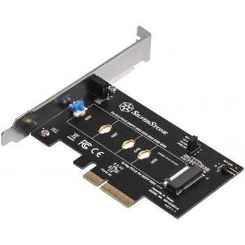 Плата расширения Silver Stone PCIe x4 до SSD m.2 NVMe 2230, 2242, 2260, 2280 (SST-ECM21-E)