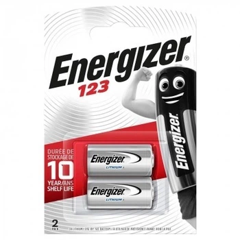 Батарейка Energizer CR-123A Lithium 2шт