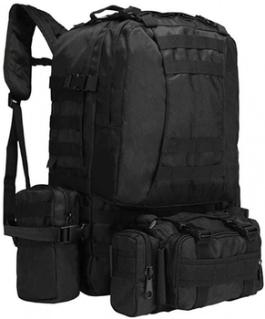 Рюкзак тактический с подсумками ABX A08 50 л Черный