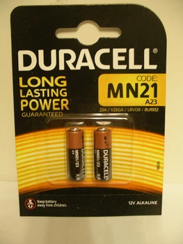 Батарейка DURACELL MN21, A23, ціна за 2 штуки, термін