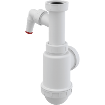 Сифон для кухонной мойки ALCA PLAST A443P-DN50/40 с накидной гайкой 6/4" (2310351100100)