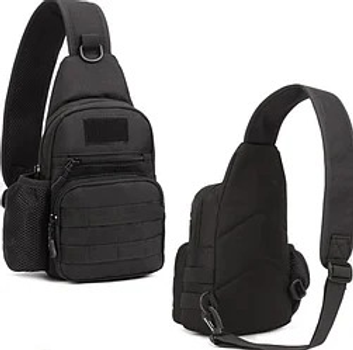 Тактична, штурмова, військова, міська сумка ForTactic Чорна (st2751)