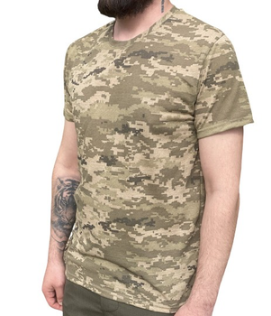 Футболка пиксельная, летние военные футболки для армии 100% хлопок M 